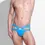 Miniatura: Hustler Cross Jockstrap - Cyan Blue
