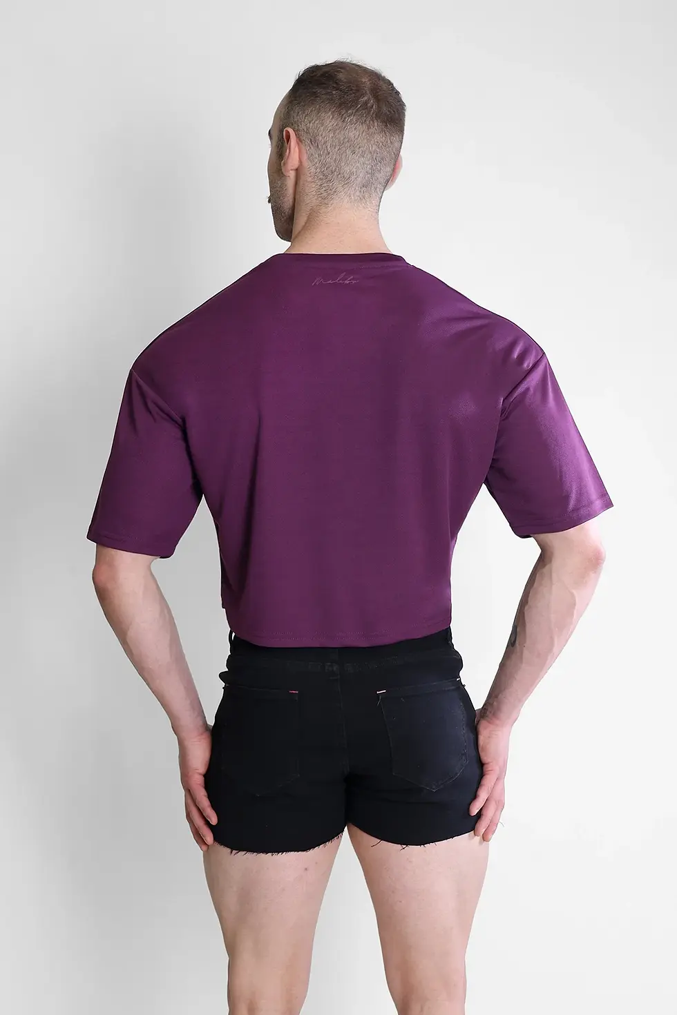 Miniatura: Cool-Dry Oversized Relaxed Crop Top - Plum Purple