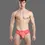 Miniatura: Almost Naked Retro Bamboo Brief Coral