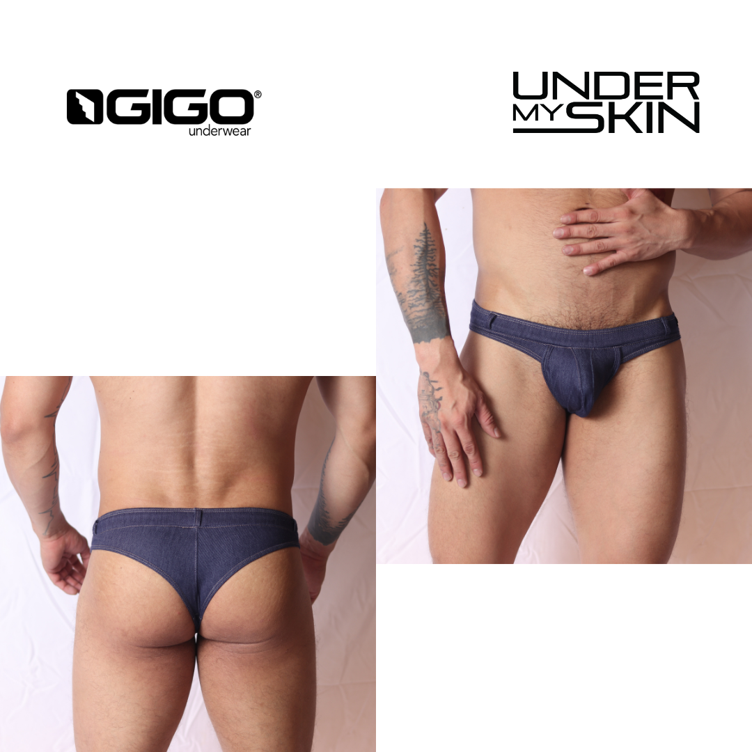 Denim Blue Thong
