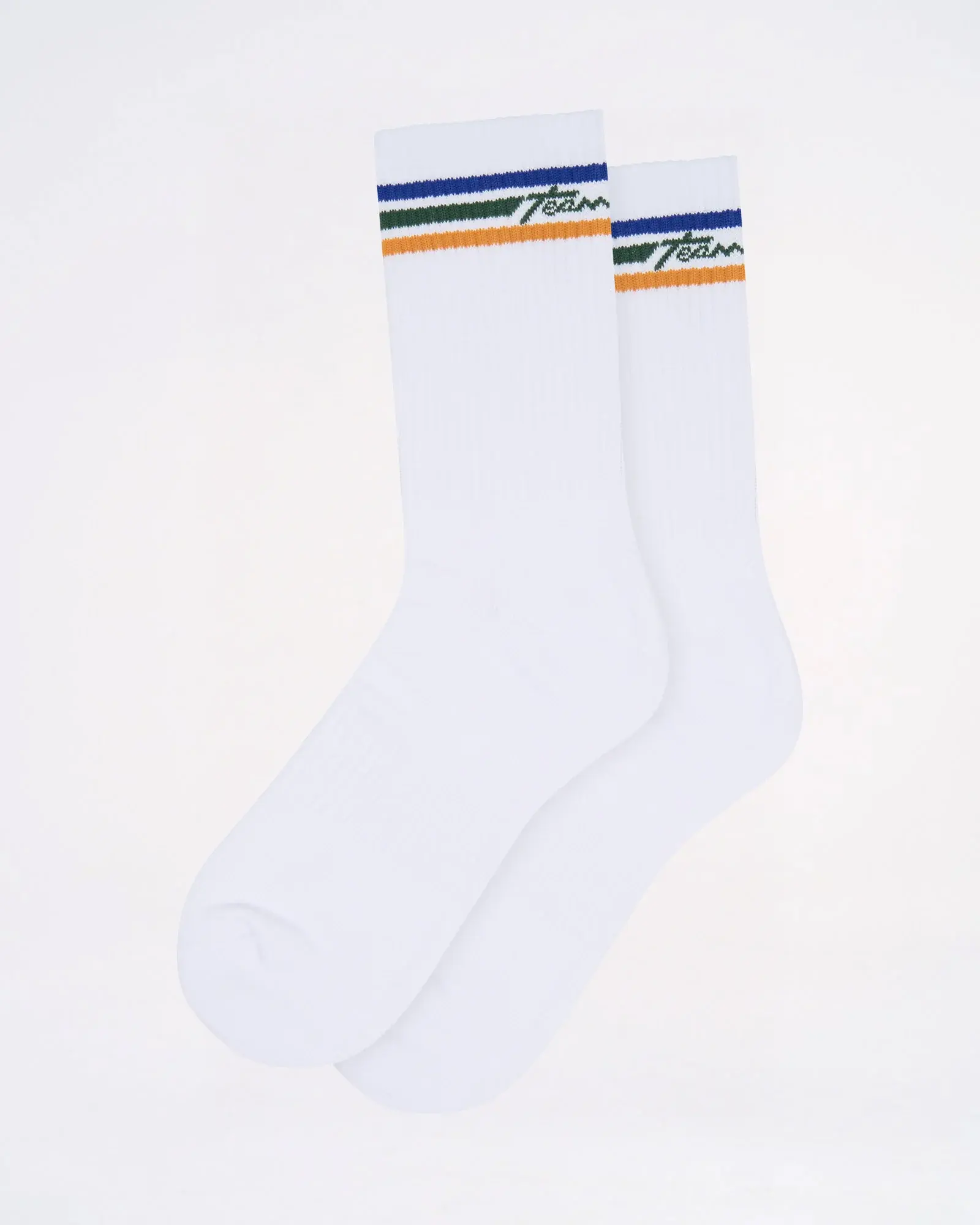 M.V.P. Retro Crew Socks - White|Stripes