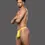 Miniatura: Happy No-Show Thong Citrus Yellow