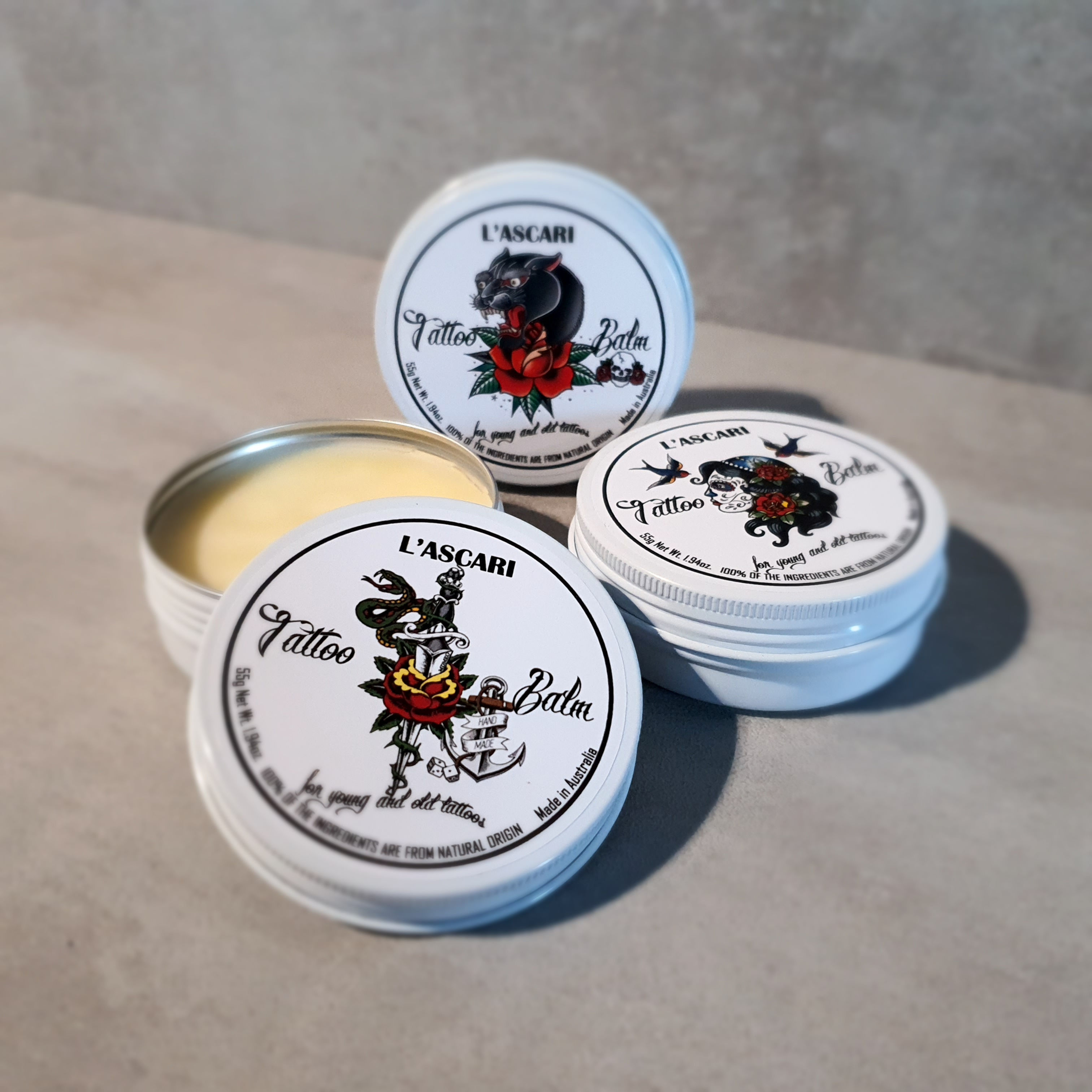 tattoo balm set of 3