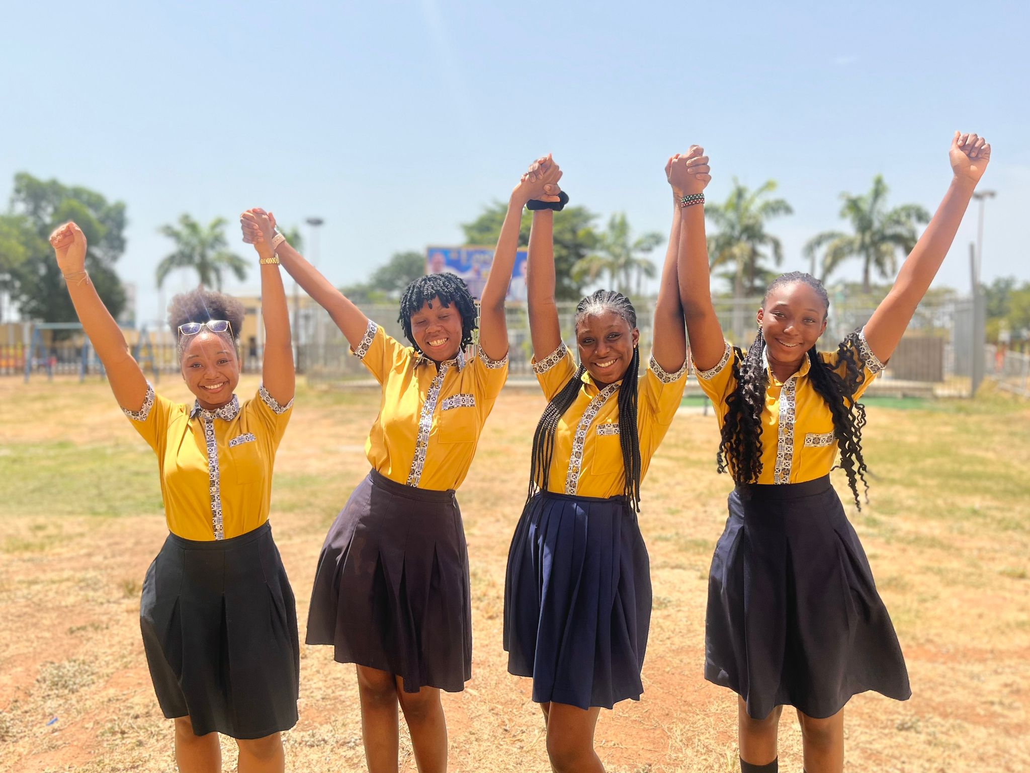 Students at Dominion Christian Academy, Spintex