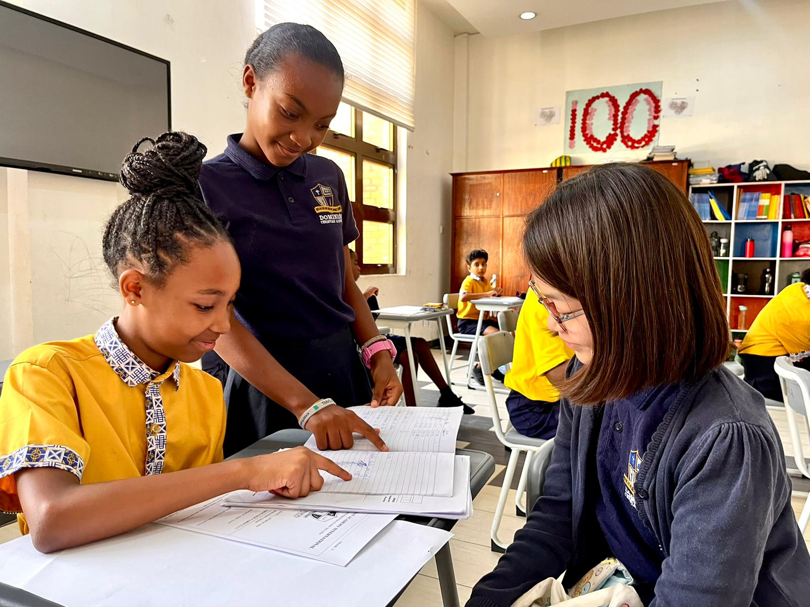 Classroom scene at Dominion Christian Academy