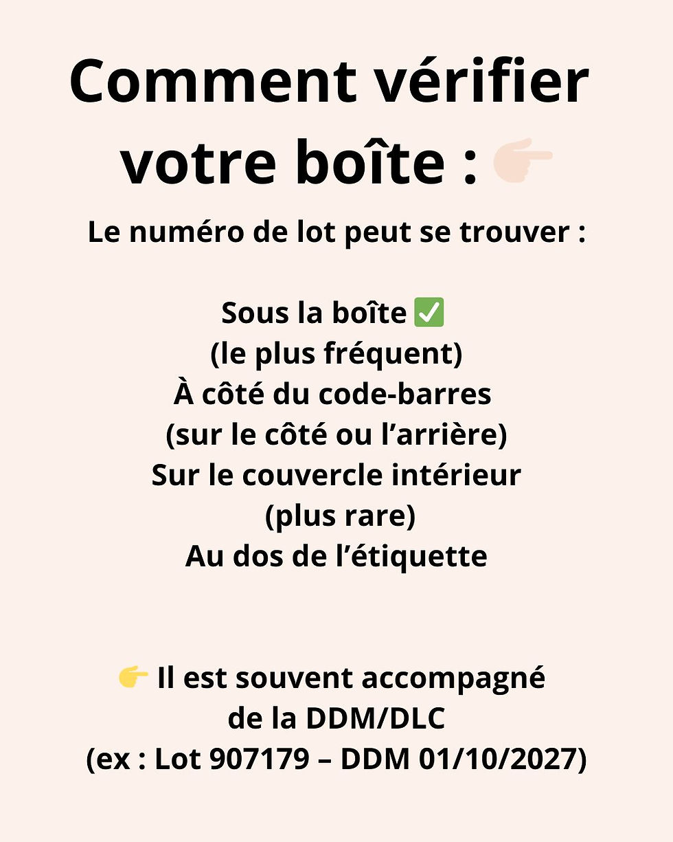 comment trouver les lots rappel de lait