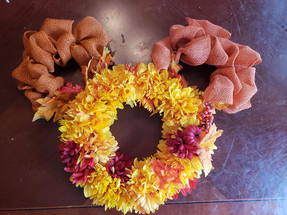 Fall Mickey Mouse Wreath