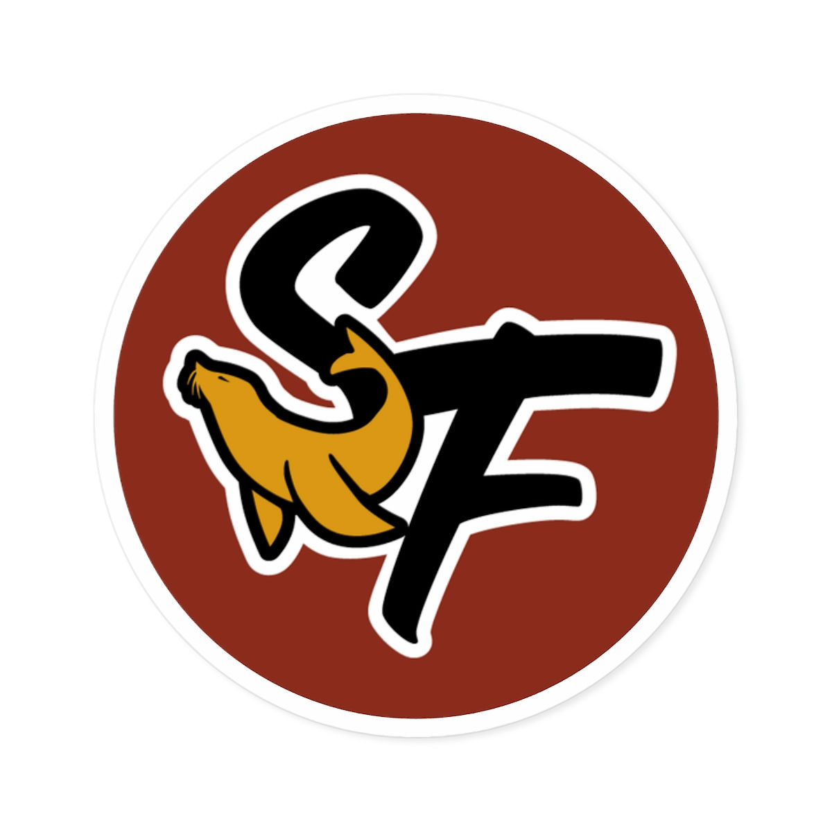 SF Sea Lions Sticker - Red