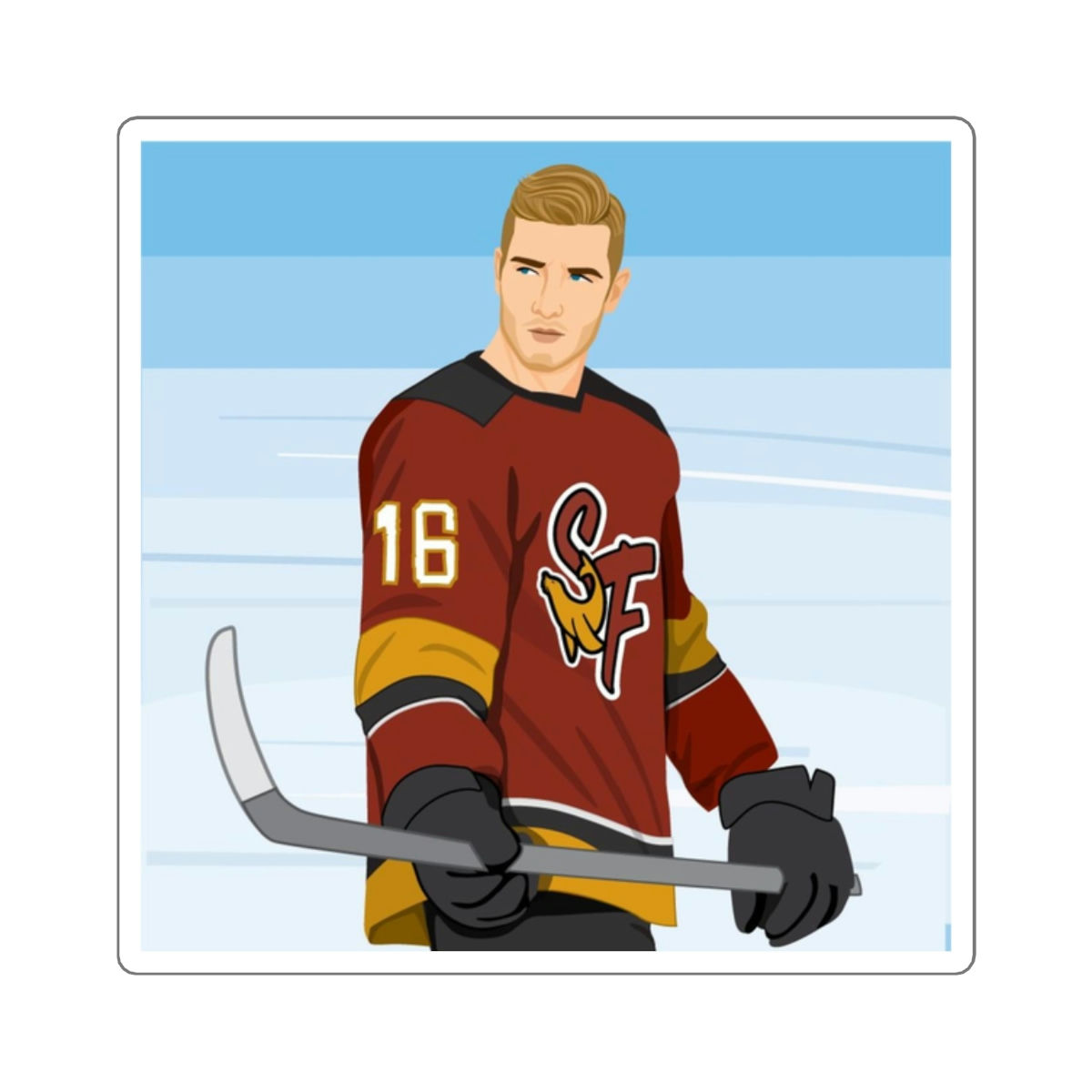 Square Sticker - Gil