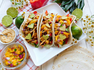 Crispy Potato Chickpea Tacos