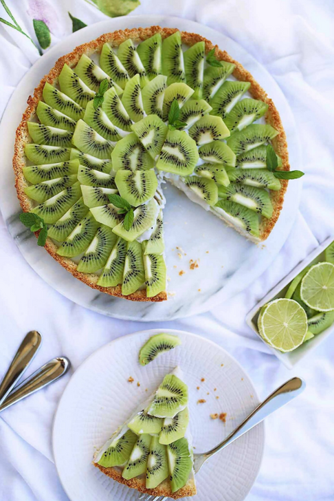 Refreshing Kiwi Coconut Tart