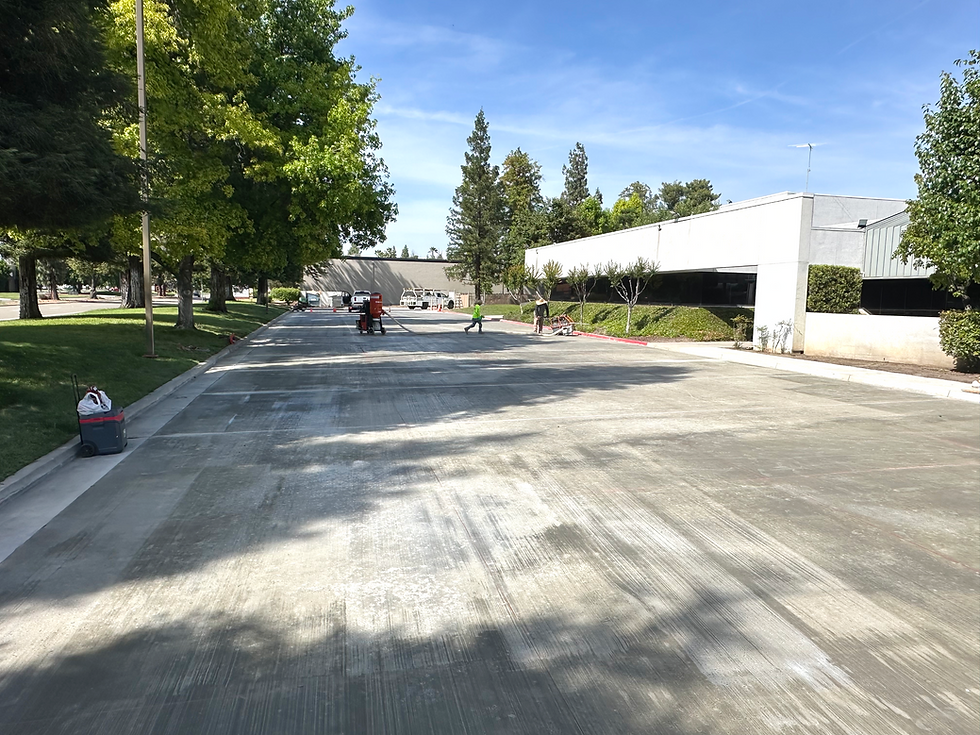 KSEE24 concrete parking lot
