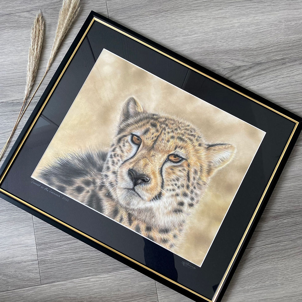 Thumbnail: 'Sunset in the Savanna' Original Artwork