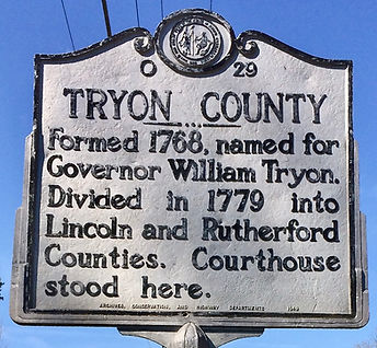 Tryon County, NC historic marker
