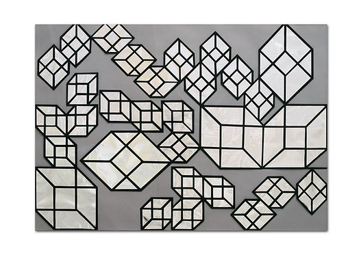 Cubism 6_acrylic and mirrored mylar on plexiglas_2025_white.jpg