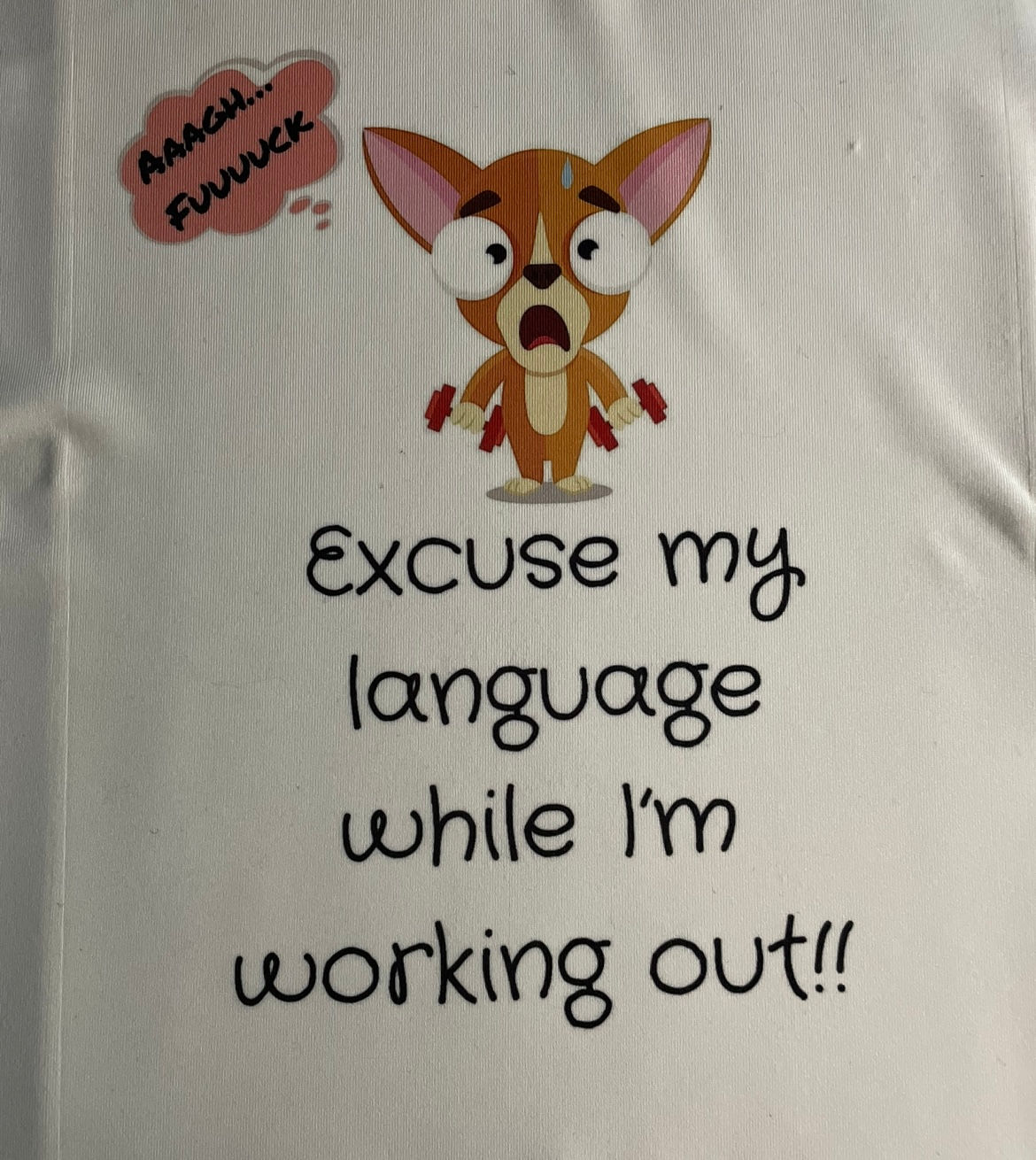 Excuse my language gym tank