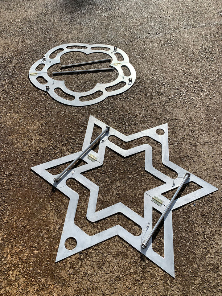 Bespoke Aluminium hedge topiary trimming guides