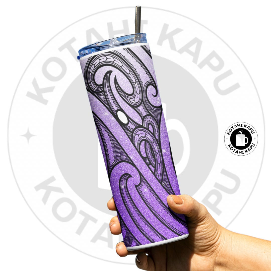 Purple Glitter Tumbler (add your name) 