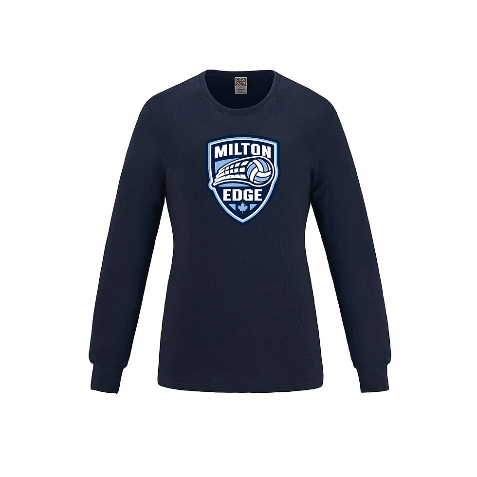 Thumbnail: Long Sleeve Ringspun "SHIELD" Tee - LADIES