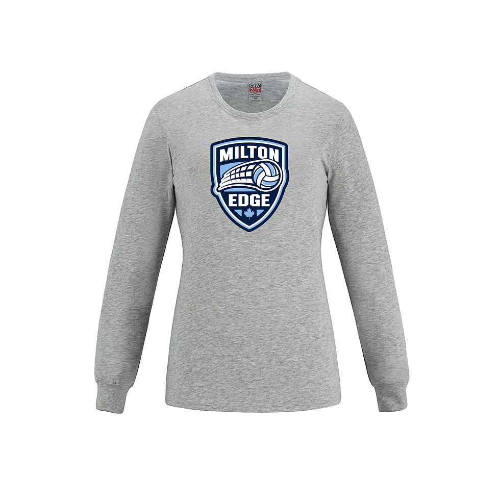 Thumbnail: Long Sleeve Ringspun "SHIELD" Tee - LADIES