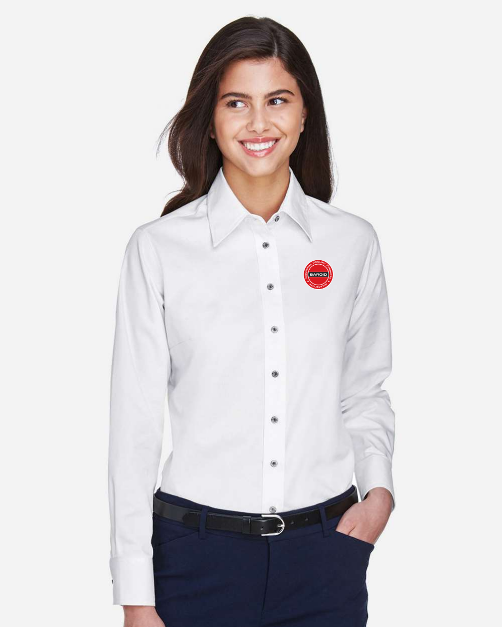 Baroid - Women's Easy Blend™ Long Sleeve Twill Dress Shirt with Stain-Release