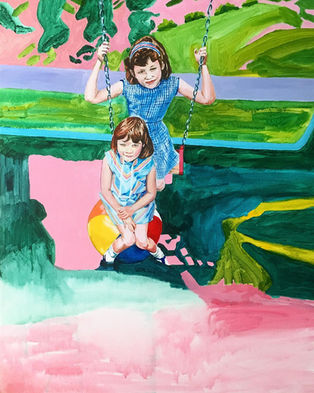 Heather Avenue. Acrylic on canvas, 24 x 30