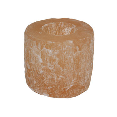 Peach Selenite Candle Holder