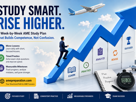 A Practical Week-by-Week AME Exam Preparation Strategy for Aspiring Aviation Maintenance Engineers