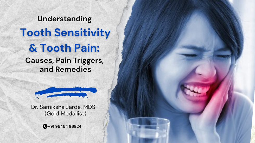Diagram of tooth sensitivity causes and exposed dentin treated at DENTALK Pimple Saudagar.