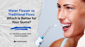 Water flosser vs traditional floss