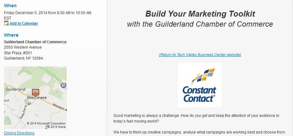 local marketing with events