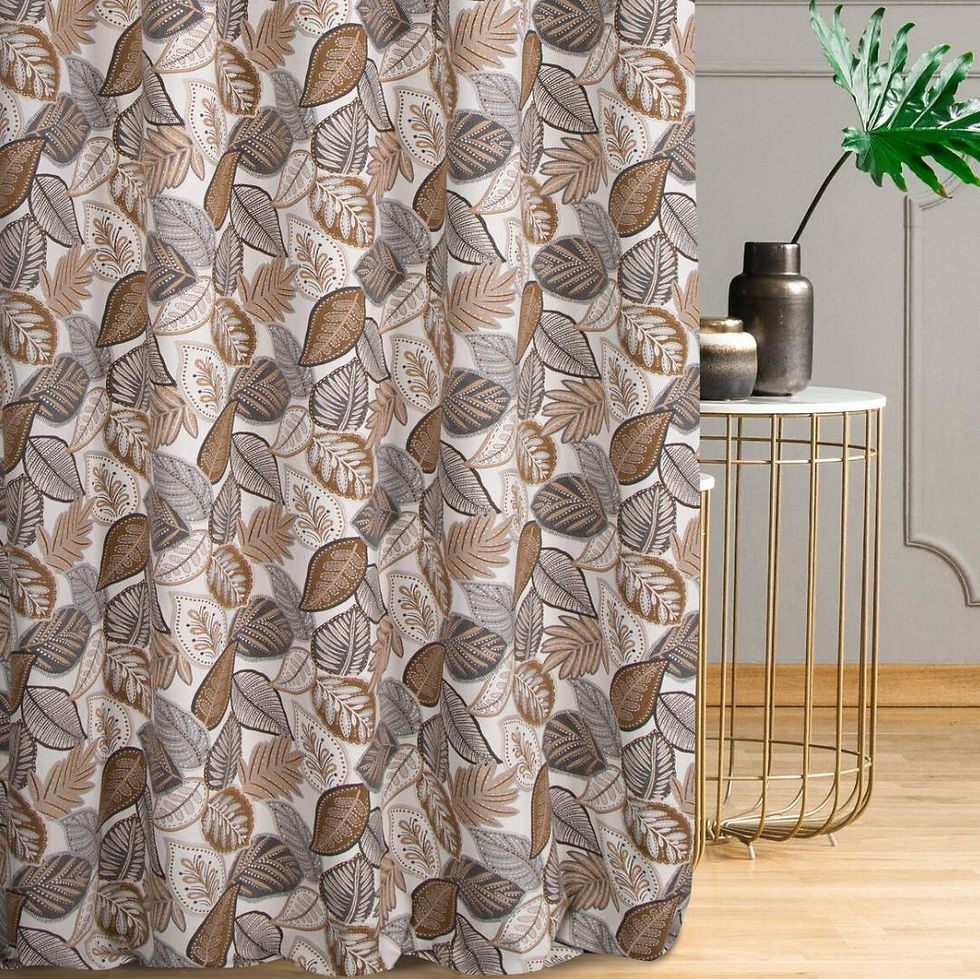 Thumbnail: Pierre Cardin R204.4,R206.6/Curtain with geometric pattern, contains 50% cotton.