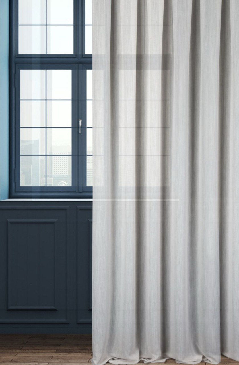 Thumbnail: Home H204 3,8/Curtain in eco-style, gray color.