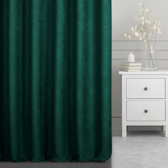 Thumbnail: Salony/S103 10,12,14-17/Fabric with velvet structure in the color "Black Night"