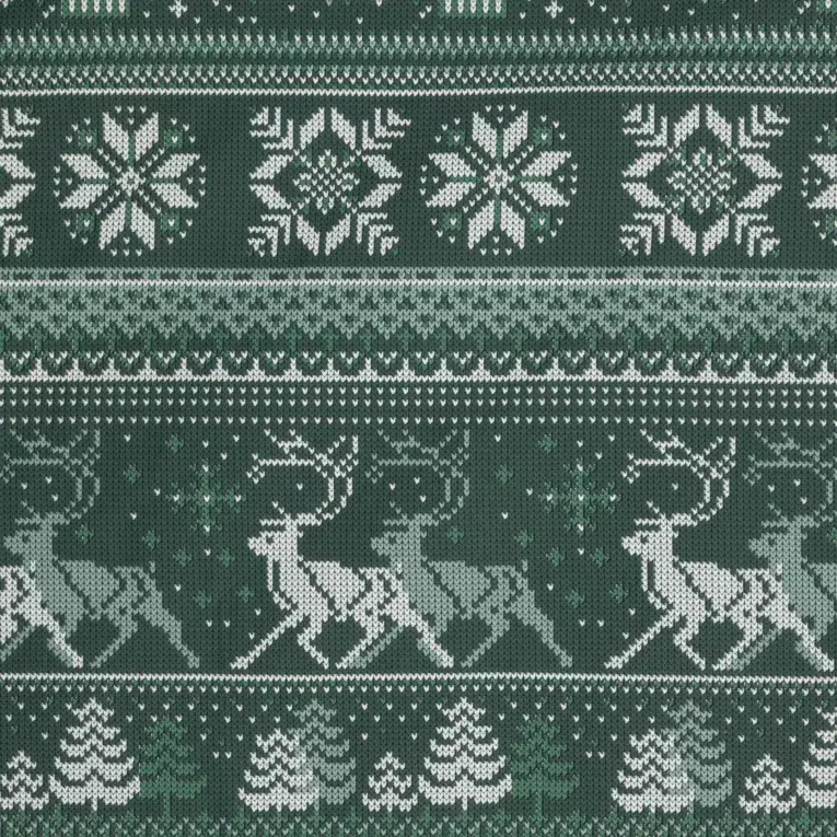 Miniaturbild: Weihnachtliches Bettwäscheset mit zartem Kleeblattmuster.