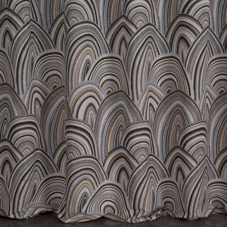 Thumbnail: Pierre Cardin R206.5,204.5/Curtain with geometric pattern, contains 50% cotton