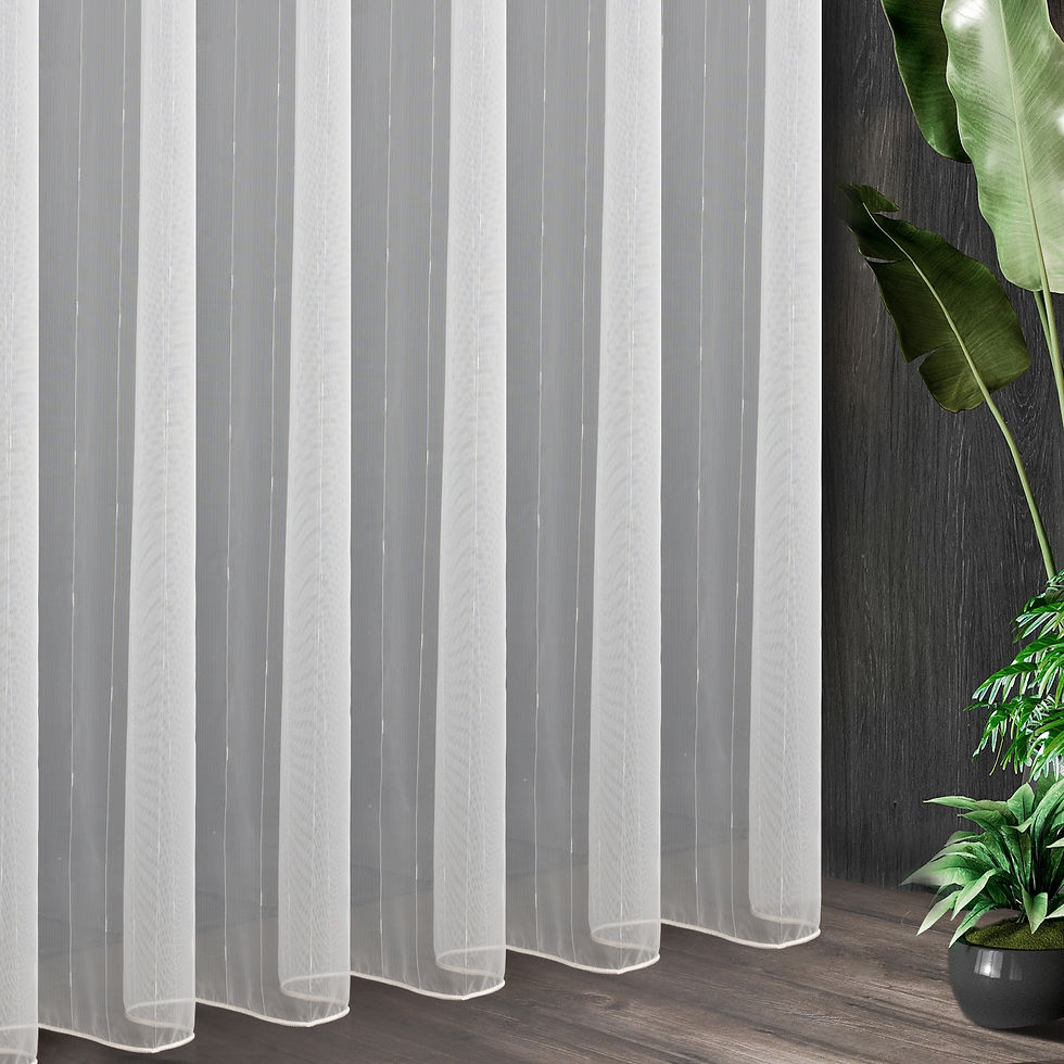 Thumbnail: Salony S100,5,28/Curtain made of fine mesh and decorated with metallic thread.