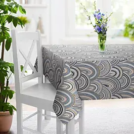 Thumbnail: Pierre Cardin R206.5,204.5/Curtain with geometric pattern, contains 50% cotton