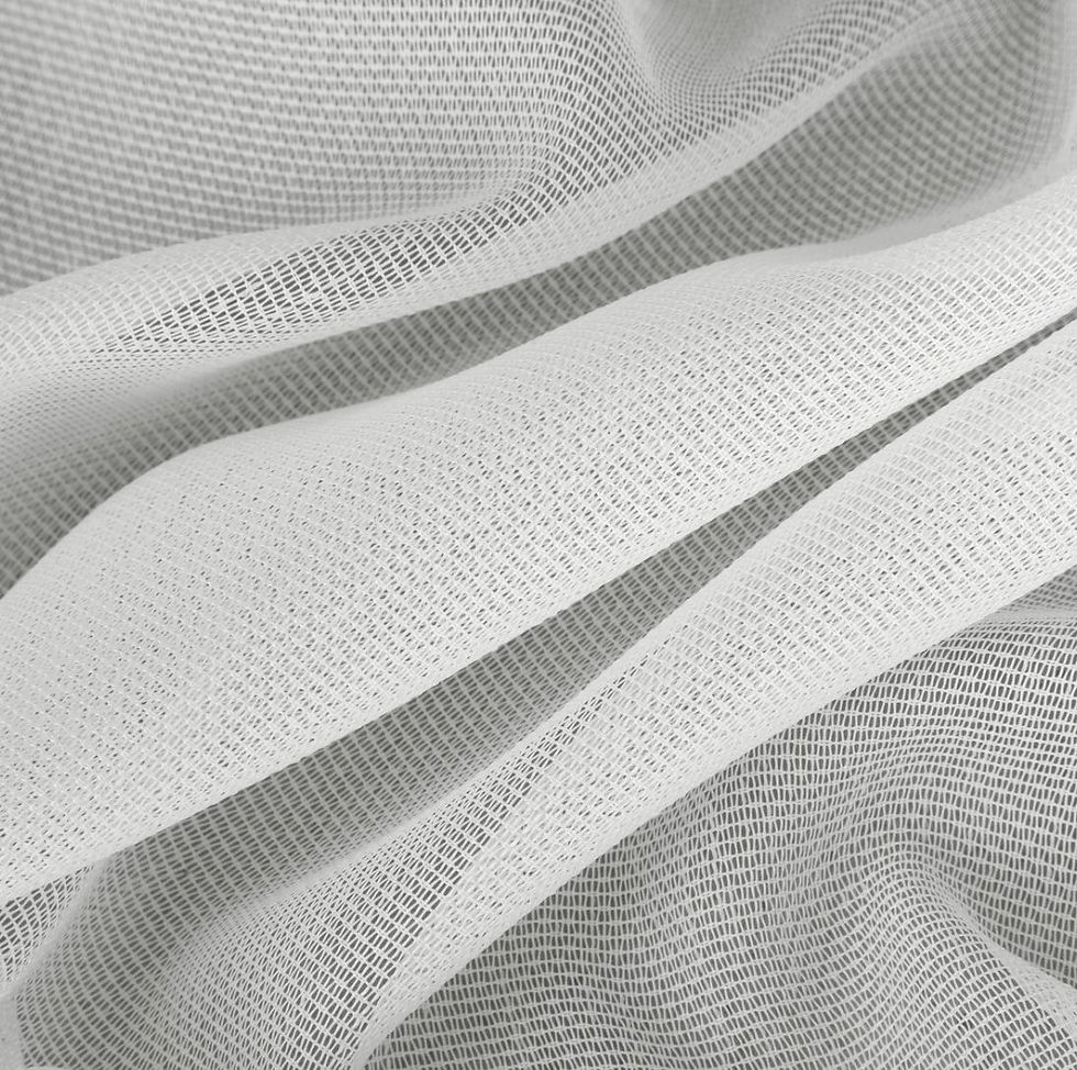 Thumbnail: Italissima E44,4,5/Curtain with textured mesh and intricate weaving.