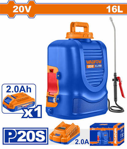 MOCHILA FUMIGADORA INALAMBRICA 20V BATY CARG WADFOW