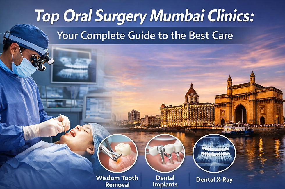 Oral surgery and Mumbai's skyline