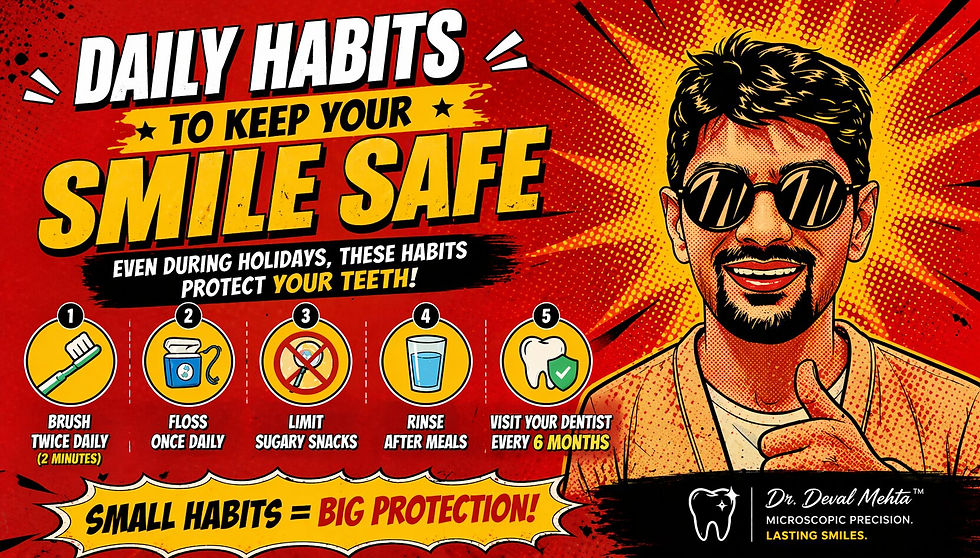 Daily habits for a bright smile
