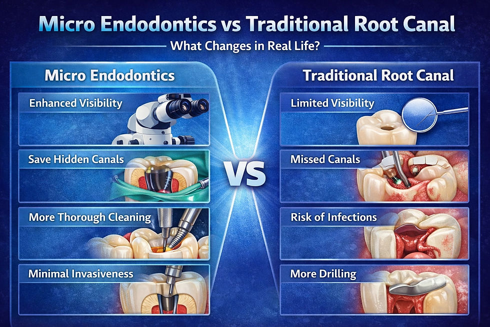 Micro Endodontics vs Traditional Root Canal