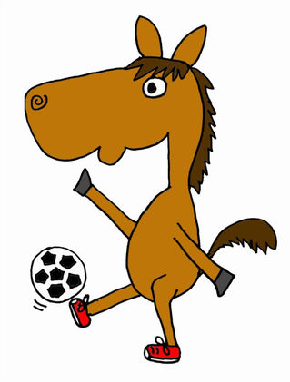 Horses Playing Football