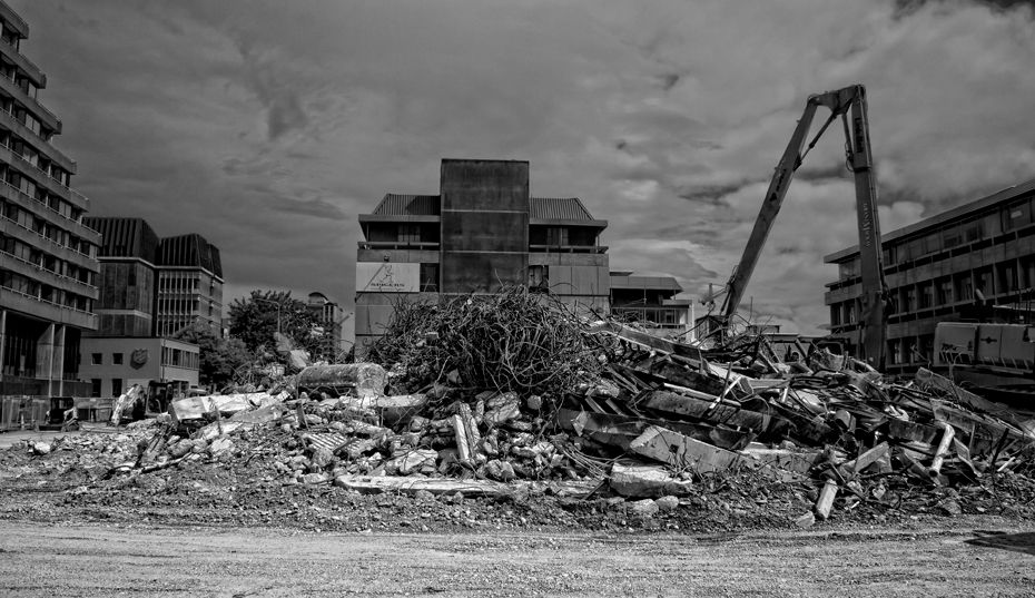 Christchurch Red Zone 12 B&W