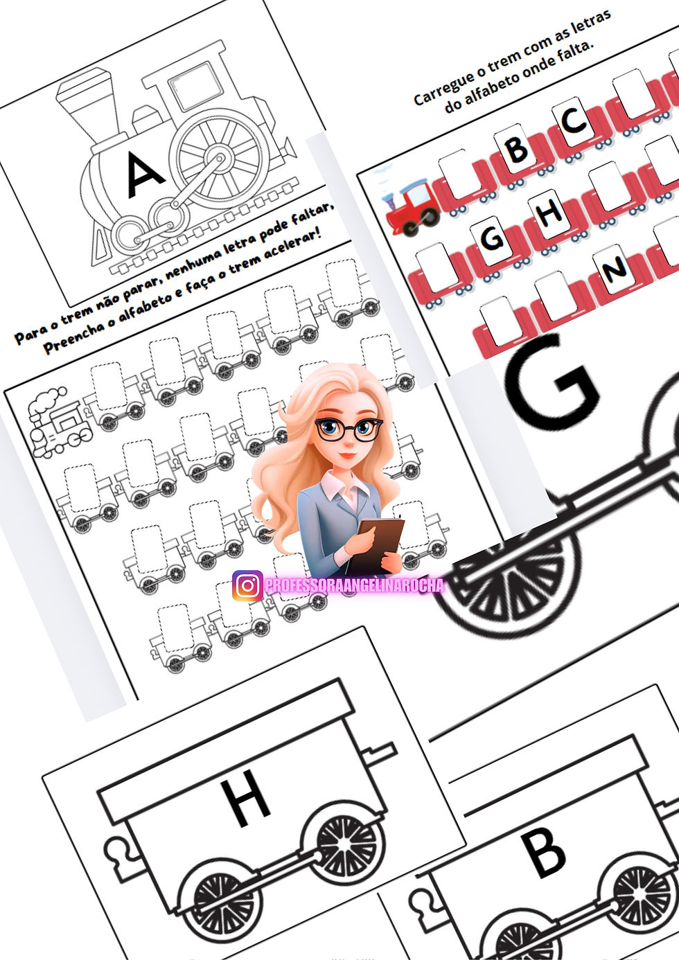 Miniatura: O TREM DO ALFABETO - PROF. ANGELINA ROCHA
