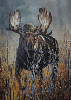 Moose painting
