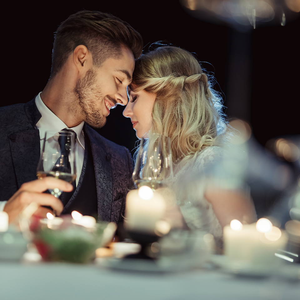 Wedding photographer captures bride and groom