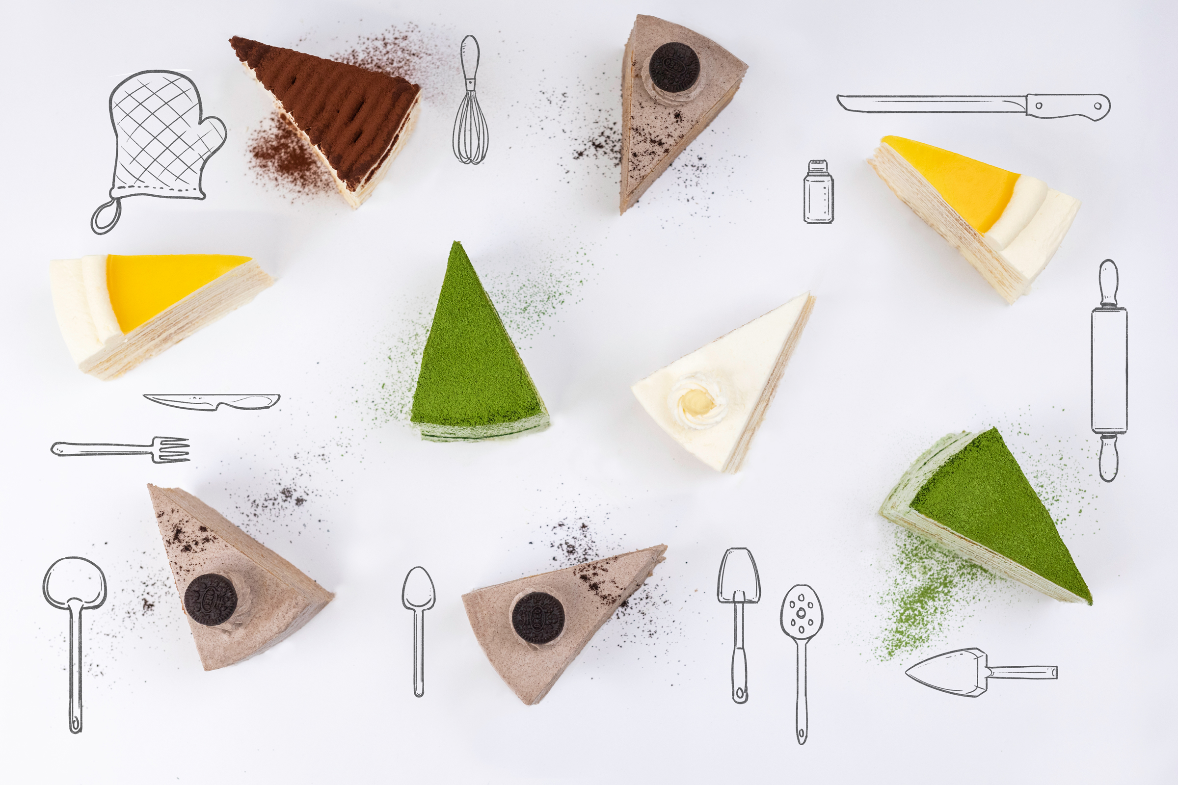 Arranged Food and Objects