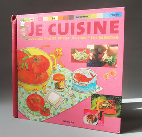 Je cuisine avec les fruits et les légumes du marché